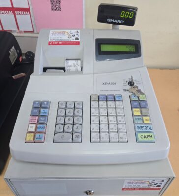 Sharp XE-A301 Cash Register (WHITE) (NOT NEW)